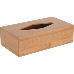 Tissuebox/tissuedoos van bamboe hout B10 x H9 x L23 cm - Tissuehouders