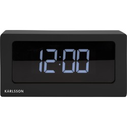 Karlsson - Wekker Boxed LED - Zwart