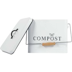 Nordix Compostbak - met Deksel - GFT Afvalbakje - Aanrecht - Keuken - Prullenbak - Afvalscheiding - 10L