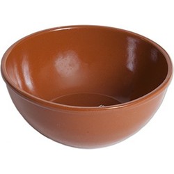 Kommetje/schaaltje - 1x - Spaans terracotta - 18 x 7 cm - Kommetjes