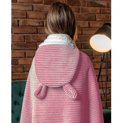 Zydante Home® - Kids Cape - Corduroy Rib - Oud Roze - 100x130 cm