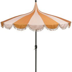 Rissy parasol bruin h238xd220cm