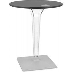 LIMPID ronde terrastafel 68x68x716 cm Zwart