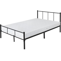 ML-Design metalen bed zwart, 200x120 cm, gemaakt van stalen frame