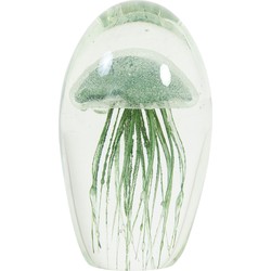 Light&Living ornament Jellyfish groen 13,5 x Ø8
