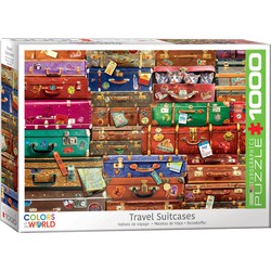 Eurographics Eurographics puzzel Travel Suitcases - 1000 stukjes