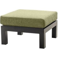 Midori ottoman alu black/emerald green