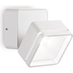 Ideal Lux - Omega square - Wandlamp - Metaal - LED - Wit