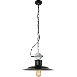 Anne Lighting - hanglamp - Millstone - zwart - metaal - Ø 40cm - E27 - 7737ZW