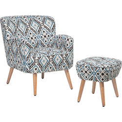 TUMBA - Fauteuil - Donkergrijs - Polyester