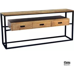 Benoa Len 3 Drawer Console Table 140 cm