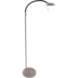 Staande design leeslamp Steinhauer Turound Staal