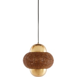 Light & Living - Hanglamp Ø26x28 cm CETARA kralen bruin+brons