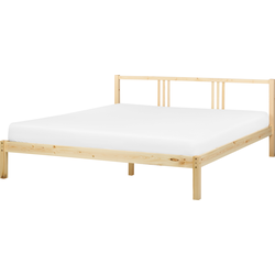 VANNES - Bed - Lichthout - 180 x 200 cm - Dennenhout