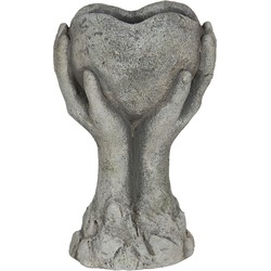 Clayre & Eef Bloempot  19x13x34 cm Grijs Steen Bloempot binnen