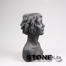 Bloempot vrouwenhoofd Stone-Lite - stonE'lite