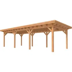 Hillhout douglas buitenverblijf plat dak prestige, 1050 x 500 cm