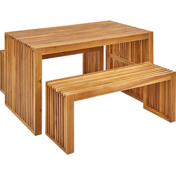 BELLANO - Tuinset 4-zits - Lichthout - Acaciahout