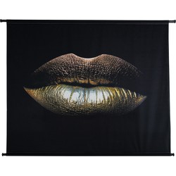 Glamour Kiss Velvet Gold Wandtuch 146x110 cm - HD Collection