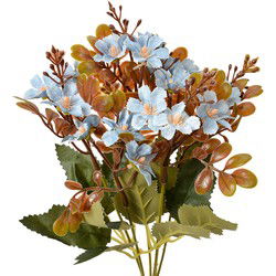 Clayre & Eef Kunstbloem Blauw Kunststof