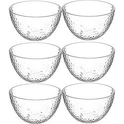 Secret de Gourmet Kommetjes/Schaaltjes - 6x - kunststof - 14 cm - Saladeschalen