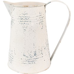 Clayre & Eef Decoratie Kan  22x14x21 cm Beige Ijzer Woondecoratie