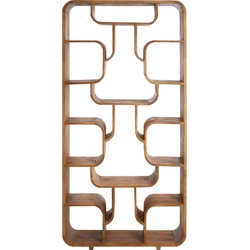 Light&living Kast open 100x30x200 cm LABARE licht bruin