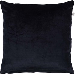 Dutch Decor CIDO - Kussenhoes velvet zwart 45x45 cm