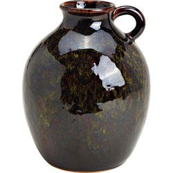 Vaas, kruik van keramiek groen (B/H/D) 19x24x19cm
