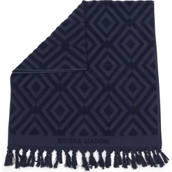 Riviera Maison RM Chic Towel dark blue 140x70