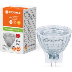 Osram LEDvance GU4 / MR11 LED Spot 2.8W Warm Wit, Dimbaar, 35mm