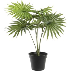 Items Kunstplant Tropische Palm in bloempot - Groen - 40 x 46 cm - Kunstplanten