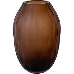 PTMD Vaas Mishan - 16x16x25 cm - Glas - Bruin