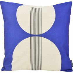Royal Blue Abstract | 45 x 45 cm | Kussenhoes | Katoen/Linnen
