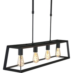 Mexlite Buckley Frame Hanglamp met 4 lichtpunten - Zwart