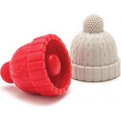 Apenstreken Beanie - rood & grijs - set van 2 stuks