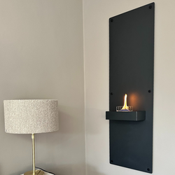 Tenderflame Alto 90 Zwart Aluminum Sfeerhaard