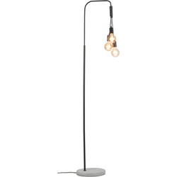 Vloerlamp Oslo - Zwart/Cement - 48x32x190cm - 3L