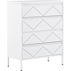 Beliani MATANA - Commode-Wit-Staal