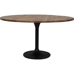 Light & Living - Eettafel BIBOCA - Ø120x78cm - Bruin