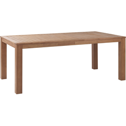 Beliani MONSANO - Eettafel-Lichte houtkleur-Eucalyptushout