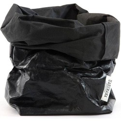 UASHMAMA® Paper Bag Metallic Zwart XS