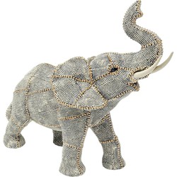 Kare Decofiguur Walking Elephant Pearls Small