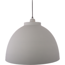 Hanglamp Capri 44 cm Mat Licht Grijs + Witte binnenkant