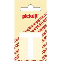 Plakletter Helvetica 40 mm Sticker witte letter t - Pickup