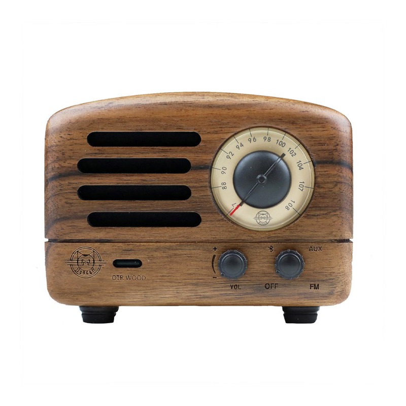 Muzen Retro Bluetooth Speaker Radio Walnut Wood - 