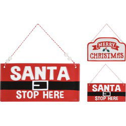 Hangbord ijzer 195mm 2ass d kerstversiering