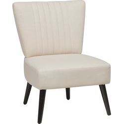 Beliani VAASA - Fauteuil-Beige-Polyester