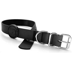 MORSO HALSBAND HOND WATERPROOF GERECYCLED BLACK ZWART 38-46X1,5 CM