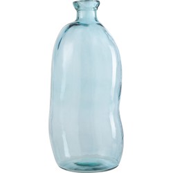 Vaas | glas | blauw | 33x33x (h)72 cm